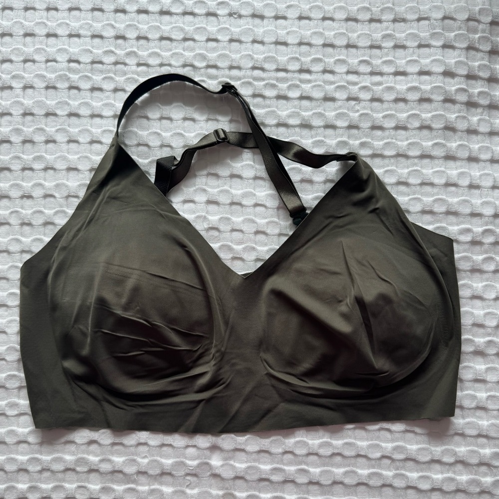 True and Co Olive Green Bra